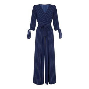 Mela London Overal 'TIE SLEEVE JUMPSUIT' námornícka modrá vyobraziť