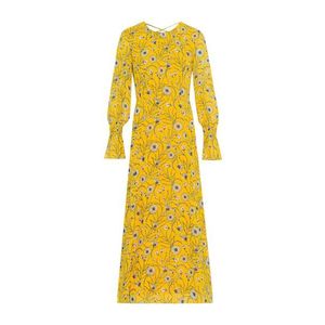 IVY & OAK Letné šaty 'Chiffon Midi Dress' žlté / zmiešané farby vyobraziť