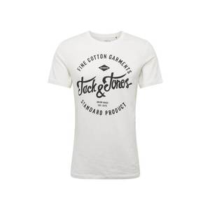 JACK & JONES Tričko 'Jjerafa' čierna / biela vyobraziť