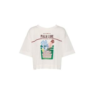 SCOTCH & SODA Oversize tričko 'Palm Cove' zmiešané farby / biela vyobraziť