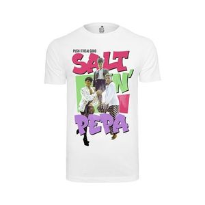 Merchcode Tričko 'Ladies Salt N Pepa Tee' svetlozelená / svetlofialová / ružová / biela vyobraziť