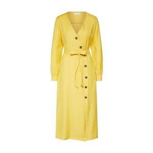 ONLY Letné šaty 'onlJulianne L/S WVN' žlté vyobraziť