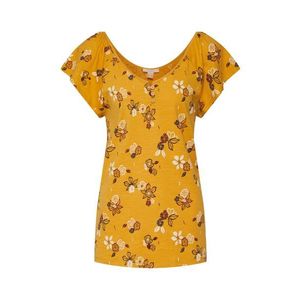 ESPRIT Tričko 'AOP AW Tee' zlatá žltá vyobraziť