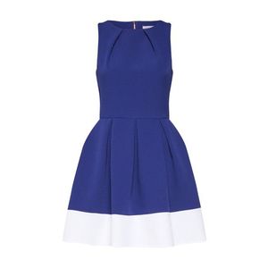 Closet London Kokteilové šaty kráľovská modrá / biela vyobraziť