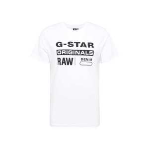 G-Star RAW Tričko 'Graphic 8' tmavomodrá / biela vyobraziť
