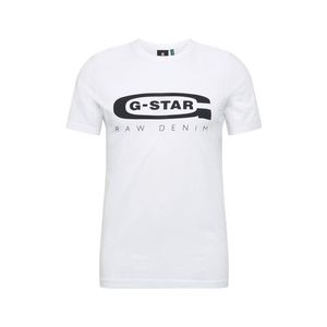 G-Star RAW Tričko 'Graphic 4' tmavomodrá / biela vyobraziť