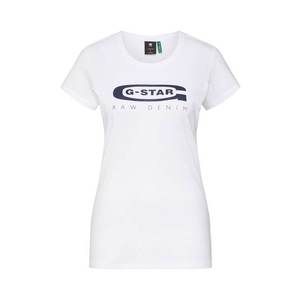 G-Star RAW Tričko 'Graphic 20' tmavomodrá / biela vyobraziť