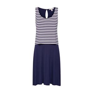 ESPRIT Letné šaty 'Layering' námornícka modrá / biela vyobraziť