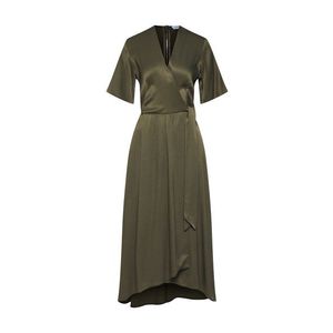 Closet London Letné šaty 'Closet Pleated Wrap Dress' kaki vyobraziť