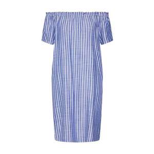 STREET ONE Letné šaty 'EOS yarn dyed striped Carmen D' modré vyobraziť