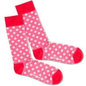 DillySocks Ponožky 'Pinky Dots' ružová / červené / biela vyobraziť