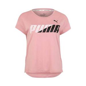 PUMA Funkčné tričko biela / ružová / čierna vyobraziť