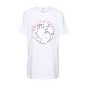Merchcode Tričko 'Ladies Planet Earth Tee' zmiešané farby / biela vyobraziť