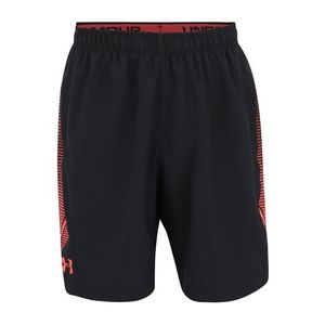 UNDER ARMOUR Športové nohavice 'Woven Graphic' červené / čierna vyobraziť