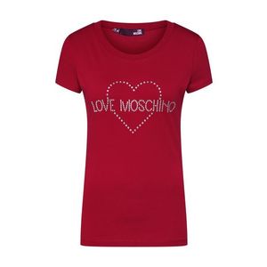 Love Moschino Tričko 'MAGLIETTA' červené vyobraziť