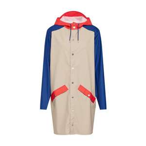 RAINS Funkčná bunda béžová / námornícka modrá / červené vyobraziť