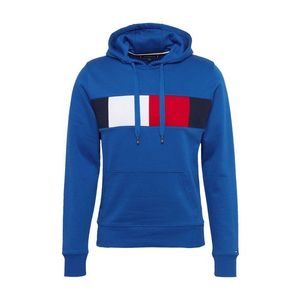 TOMMY HILFIGER Mikina 'FLAG CHEST INSERT HOODY' modré vyobraziť