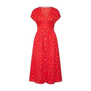 Tommy Jeans Košeľové šaty 'TJW WAIST DETAIL MIDI DRESS' zmiešané farby / červené vyobraziť
