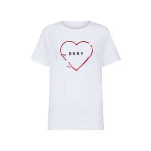 DKNY Tričko 'LOVE NYC' červené / čierna / biela vyobraziť