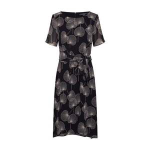 Esprit Collection Šaty 'fluent' béžová / čierna vyobraziť