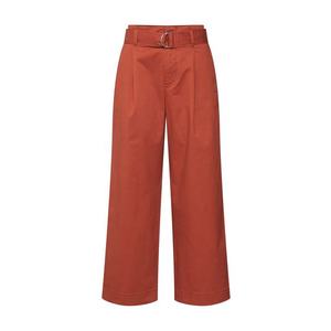GAP Plisované nohavice 'V-HI-RISE BELTED WIDE LEG' oranžová vyobraziť