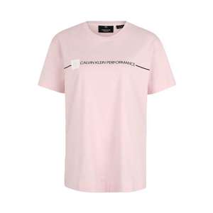 Calvin Klein Performance Funkčné tričko 'LOGO SHORT SLEEVE TEE' ružová vyobraziť