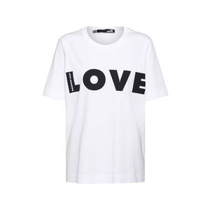 Love Moschino Tričko 'MAGLIETTA' biela vyobraziť