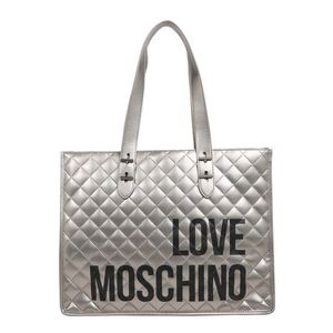 Love Moschino Shopper 'BORSA QUILTED NAPPA PU NERO' svetlosivá vyobraziť