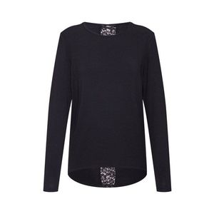 ONLY Tričko 'ONLBEA L/S LACE DETAIL TOP JRS' čierna vyobraziť