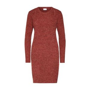 VILA Šaty 'VILOWSA KNIT L/S DRESS' hrdzavo červená vyobraziť