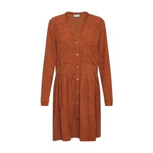 VILA Košeľové šaty 'VIERAN L/S DRESS' hnedé vyobraziť