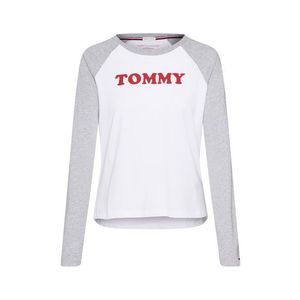 Tommy Hilfiger Underwear Tričká na spanie 'LOGAN' sivá / červené / biela vyobraziť