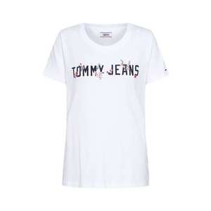 Tommy Jeans Tričko 'FLORAL' zmiešané farby / čierna / biela vyobraziť