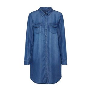 VERO MODA Košeľové šaty 'Chambray' modrá denim vyobraziť