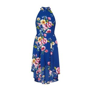 Mela London Letné šaty kráľovská modrá / zmiešané farby / ružová vyobraziť