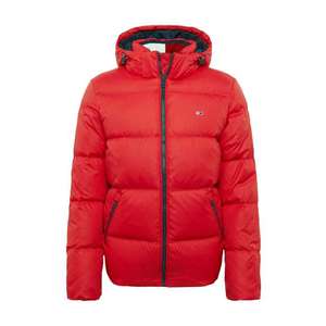 Tommy Jeans Zimná bunda 'ESSENTIAL' červené vyobraziť
