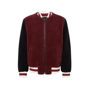 TOMMY HILFIGER Prechodná bunda 'LEWIS HAMILTON POLAR FLEECE BOMBER' vínovo červená vyobraziť