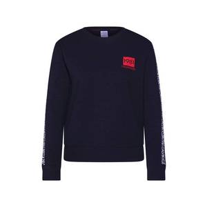 Calvin Klein Underwear Tričká na spanie 'L/S SWEATSHIRT' čierna / biela vyobraziť