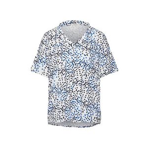 GARCIA Tričko 'ladies shirt ss' modré / čierna / šedobiela vyobraziť