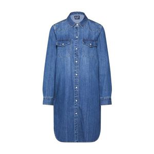 GAP Košeľové šaty 'WESTERN SHIRTDRS MED BARLOW' modrá denim vyobraziť