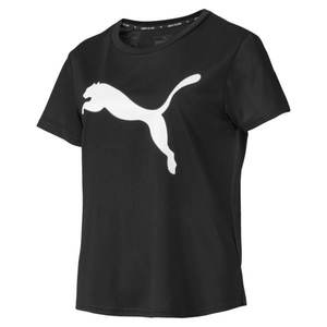 PUMA Funkčné tričko 'EVOSTRIPE Tee' čierna / biela vyobraziť