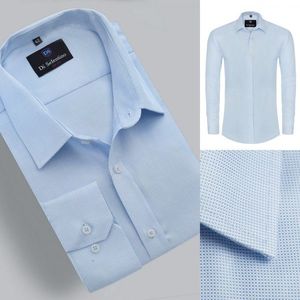 Luxusná modrá pánska košeľa v SLIM strihu OlivierSLIM vyobraziť