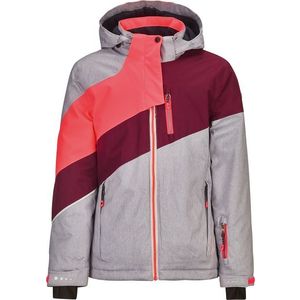 KILLTEC Outdoorová bunda 'Larita' svetlosivá / ružová / tmavo červené vyobraziť