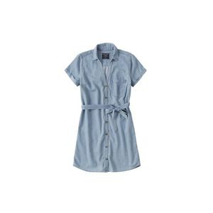 Abercrombie & Fitch Košeľové šaty modré vyobraziť
