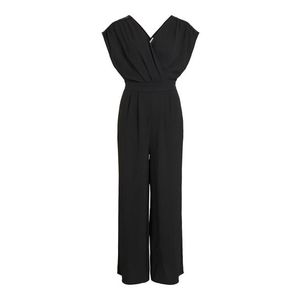 VILA Overal 'VISANVI S/L JUMPSUIT/DC' čierna vyobraziť