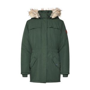 JACQUELINE De YONG Zimná parka 'JDYKLEO BADGE FALL PARKA JACKET OTW GUA' tmavozelená vyobraziť