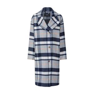 Pop Copenhagen Prechodný kabát 'Checked Cocoon Wool Coat' modré / sivá vyobraziť
