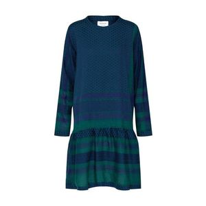Cecilie Copenhagen Šaty 'Dress 2O Long Sleeves' zelená / čierna vyobraziť
