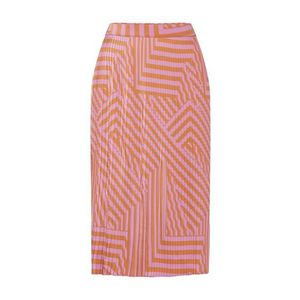MOSS COPENHAGEN Sukňa 'Tessa Pleated Skirt AOP' oranžová / ružová vyobraziť