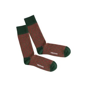 DillySocks Ponožky 'Red Lining' zelená / červené vyobraziť